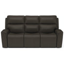 Flexsteel Jarvis 1828-62PH Power Reclining Sofa with Power Headrests - Maison Elegance Furniture LLC