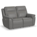 Flexsteel Sawyer 1845-60PH Power Reclining Loveseat with Power Headrests and Lumbar - Maison Elegance Furniture LLC