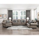  Manufacturer Color_Mushroom Brown -- Homelegance Franklin Stationary Leather Look Loveseat IMAGE 6