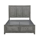 Color_Grey Size_Queen -- Homelegance Garretson Platform Bed with Storage IMAGE 2