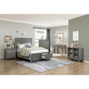  Color_Grey -- Homelegance Garretson 2 Drawer Nightstand IMAGE 8
