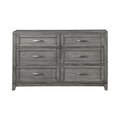  Color_Grey -- Homelegance Garretson 6 Drawer Dresser IMAGE 1