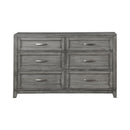  Color_Grey -- Homelegance Garretson 6 Drawer Dresser IMAGE 1