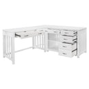  Homelegance Blanche 4522WH*3 3pc Corner Desk (Desk+Corner+Credenza) IMAGE 2