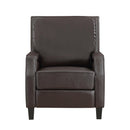  Manufacturer Color_Dark Brown -- Berenson 8504DBR-1 Push Back Reclining Chair IMAGE 1