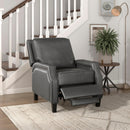  Homelegance Berenson 8504GRY-1 Push Back Reclining Chair IMAGE 8