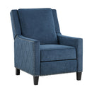  Manufacturer Color_Blue -- Homelegance Banks Fabric Recliner IMAGE 2