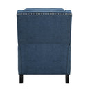  Manufacturer Color_Blue -- Homelegance Banks Fabric Recliner IMAGE 4