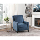  Manufacturer Color_Blue -- Homelegance Banks Fabric Recliner IMAGE 6
