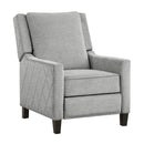  Manufacturer Color_Grey -- Banks 8505GY-1 Push Back Reclining Chair IMAGE 2