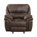  Manufacturer Color_Brown Motion Type_Manual -- Homelegance Proctor Leather Look Recliner IMAGE 1