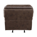  Manufacturer Color_Brown Motion Type_Manual -- Homelegance Proctor Leather Look Recliner IMAGE 4