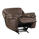  Manufacturer Color_Brown Motion Type_Manual -- Homelegance Proctor Leather Look Recliner IMAGE 5
