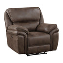  Manufacturer Color_Brown Motion Type_Power -- Proctor 8517BRW-1PW Power Reclining Chair IMAGE 2
