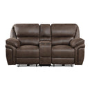  Manufacturer Color_Brown Motion Type_Power Recline -- Proctor 8517BRW-2PW Power Double Reclining Love Seat with Center Console IMAGE 1