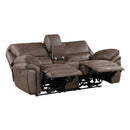  Manufacturer Color_Brown Motion Type_Power Recline -- Proctor 8517BRW-2PW Power Double Reclining Love Seat with Center Console IMAGE 4