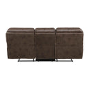  Manufacturer Color_Brown Motion Type_Reclining -- Homelegance Proctor Reclining Leather Look Sofa IMAGE 3