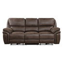  Manufacturer Color_Brown Motion Type_Power Recline -- Proctor 8517BRW-3PW Power Double Reclining Sofa IMAGE 1