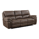  Manufacturer Color_Brown Motion Type_Power Recline -- Proctor 8517BRW-3PW Power Double Reclining Sofa IMAGE 2
