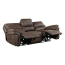  Manufacturer Color_Brown Motion Type_Power Recline -- Proctor 8517BRW-3PW Power Double Reclining Sofa IMAGE 4