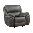  Manufacturer Color_Grey Motion Type_Manual -- Proctor 8517GRY-1 Rocker Reclining Chair IMAGE 2