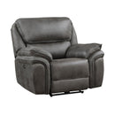  Manufacturer Color_Grey Motion Type_Power -- Proctor 8517GRY-1PW Power Reclining Chair IMAGE 2