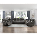  Manufacturer Color_Grey Motion Type_Reclining -- Proctor 8517GRY-2 Double Reclining Love Seat with Center Console IMAGE 7