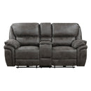  Manufacturer Color_Grey Motion Type_Power Recline -- Proctor 8517GRY-2PW Power Double Reclining Love Seat with Center Console IMAGE 1