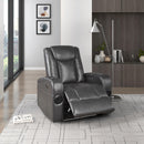  Homelegance Turbo 8522GRY-1PW Power Reclining Chair with Wireless Charger, Cooling Cup-Holder, Storage Arms, Speakers, LED Light and USB port IMAGE 16