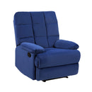  Manufacturer Color_Blue -- Homelegance Colin Fabric Recliner IMAGE 2