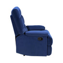  Manufacturer Color_Blue -- Homelegance Colin Fabric Recliner IMAGE 3