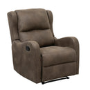  Homelegance Durant 8527BRW-1 Reclining Chair IMAGE 2