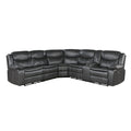  Manufacturer Color_Dark Grey -- Homelegance Fargo Power Reclining Leather Look 3 pc Sectional IMAGE 1