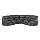  Manufacturer Color_Dark Grey -- Homelegance Fargo Power Reclining Leather Look 3 pc Sectional IMAGE 1