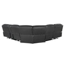  Manufacturer Color_Dark Grey -- Homelegance Fargo Power Reclining Leather Look 3 pc Sectional IMAGE 4