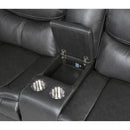  Manufacturer Color_Dark Grey -- Homelegance Fargo Power Reclining Leather Look 3 pc Sectional IMAGE 6