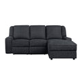  Manufacturer Color_Ebony -- Homelegance Monterey Reclining Fabric 2 pc Sectional IMAGE 1