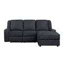  Manufacturer Color_Ebony -- Homelegance Monterey Reclining Fabric 2 pc Sectional IMAGE 1