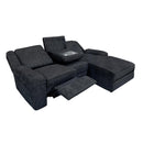  Manufacturer Color_Ebony -- Homelegance Monterey Reclining Fabric 2 pc Sectional IMAGE 5
