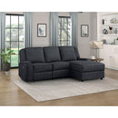  Manufacturer Color_Ebony -- Homelegance Monterey Reclining Fabric 2 pc Sectional IMAGE 7