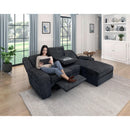  Manufacturer Color_Ebony -- Homelegance Monterey Reclining Fabric 2 pc Sectional IMAGE 9