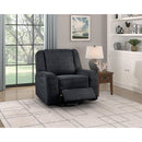  Manufacturer Color_Ebony -- Homelegance Monterey Swivel Fabric Recliner IMAGE 6