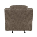  Manufacturer Color_Brown -- Homelegance Hazen Rocker Fabric Recliner IMAGE 4