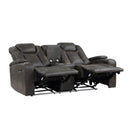  Homelegance Tabor 9211BRG-2PWH Power Double Reclining Love Seat with Center Console, Power Headrests, Storage Arms and Cup Holders IMAGE 4