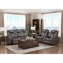  Homelegance Tabor 9211BRG-2PWH Power Double Reclining Love Seat with Center Console, Power Headrests, Storage Arms and Cup Holders IMAGE 8