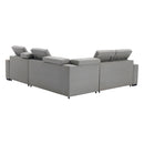  Homelegance Farrah 9219GY*SC 3 pc Sectional with Adjustable Headrests, Pull-out Bed and Console IMAGE 6