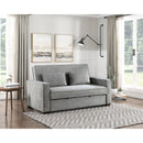  Homelegance Alta 9238GY-3CL Convertible Studio Sofa with Pull-out Bed IMAGE 8