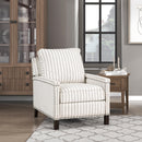  Manufacturer Color_Beige & Grey -- Homelegance Landrum Fabric Recliner IMAGE 7