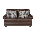  Manufacturer Color_Dark Brown -- Franklin 9260DB-2 Love Seat IMAGE 1