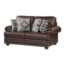  Manufacturer Color_Dark Brown -- Franklin 9260DB-2 Love Seat IMAGE 2